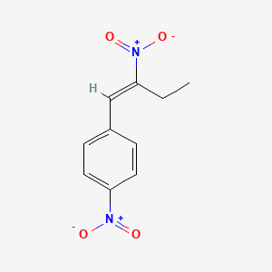 molecular formula C10H10N2O4 B2545357 1-Nitro-4-(2-nitrobut-1-en-1-yl)benzene CAS No. 1212-20-0