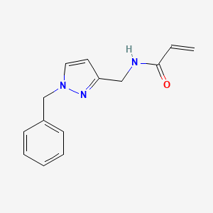 molecular formula C14H15N3O B2545389 N-[(1-Benzylpyrazol-3-yl)methyl]prop-2-enamide CAS No. 1851551-63-7