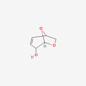 molecular formula C6H8O3 B2545511 6,8-Dioxabicyclo[3.2.1]oct-2-en-4-ol CAS No. 1212181-78-6