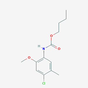 molecular formula C13H18ClNO3 B2545533 butyl N-(4-chloro-2-methoxy-5-methylphenyl)carbamate CAS No. 449170-39-2