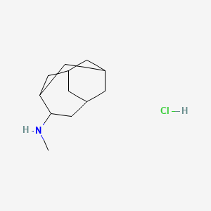 molecular formula C12H22ClN B2545550 N-Methyltricyclo[4.3.1.13,8]undecan-4-amine;hydrochloride CAS No. 28529-76-2