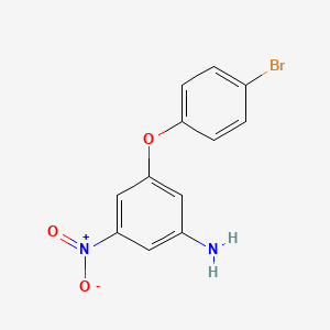 molecular formula C12H9BrN2O3 B2545572 3-(4-Bromophenoxy)-5-nitroaniline CAS No. 208122-59-2