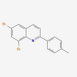 molecular formula C16H11Br2N B2545604 6,8-Dibromo-2-(p-tolyl)quinoline CAS No. 860789-73-7