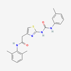 N-(2,6-dimethylphenyl)-2-(2-(3-(m-tolyl)ureido)thiazol-4-yl)acetamide