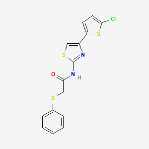 N-(4-(5-chlorothiophen-2-yl)thiazol-2-yl)-2-(phenylthio)acetamide