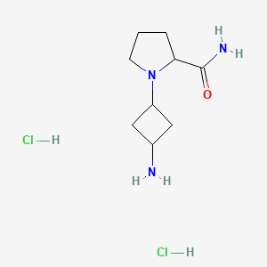 1-(3-Aminocyclobutyl)pyrrolidine-2-carboxamide;dihydrochloride