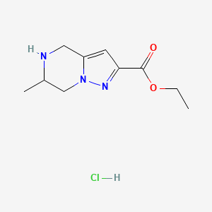 ethyl 6-methyl-4H,5H,6H,7H-pyrazolo[1,5-a]pyrazine-2-carboxylate hydrochloride