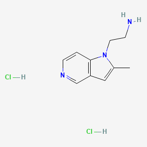 B2545772 2-(2-Methylpyrrolo[3,2-c]pyridin-1-yl)ethanamine;dihydrochloride CAS No. 2460755-80-8