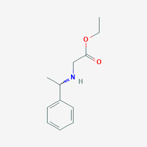 molecular formula C12H17NO2 B2545773 Ethyl (S)-2-(1-Phenylethylamino)acetate CAS No. 22263-68-9