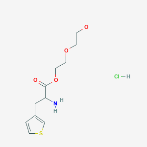 2-(2-Methoxyethoxy)ethyl 2-amino-3-thiophen-3-ylpropanoate;hydrochloride
