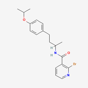2-bromo-N-{4-[4-(propan-2-yloxy)phenyl]butan-2-yl}pyridine-3-carboxamide