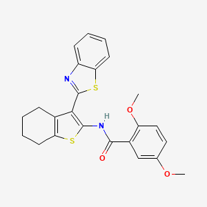 N-(3-(benzo[d]thiazol-2-yl)-4,5,6,7-tetrahydrobenzo[b]thiophen-2-yl)-2,5-dimethoxybenzamide