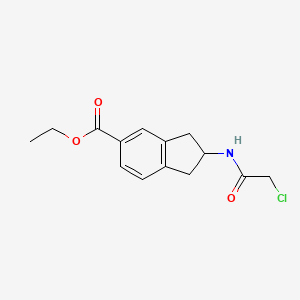 Ethyl 2-[(2-chloroacetyl)amino]-2,3-dihydro-1H-indene-5-carboxylate