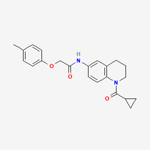 N-(1-(cyclopropanecarbonyl)-1,2,3,4-tetrahydroquinolin-6-yl)-2-(p-tolyloxy)acetamide