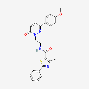 N-(2-(3-(4-methoxyphenyl)-6-oxopyridazin-1(6H)-yl)ethyl)-4-methyl-2-phenylthiazole-5-carboxamide