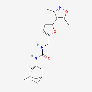 1-(1-Adamantyl)-3-[[5-(3,5-dimethyl-1,2-oxazol-4-yl)furan-2-yl]methyl]urea