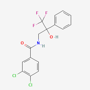 3,4-dichloro-N-(3,3,3-trifluoro-2-hydroxy-2-phenylpropyl)benzamide