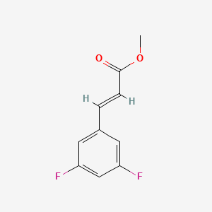 molecular formula C10H8F2O2 B2545798 (E)-Methyl 3-(3,5-difluorophenyl)acrylate CAS No. 705250-75-5