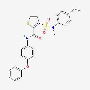 3-[(4-ethylphenyl)(methyl)sulfamoyl]-N-(4-phenoxyphenyl)thiophene-2-carboxamide