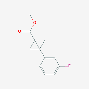 Methyl 3-(3-fluorophenyl)bicyclo[1.1.0]butane-1-carboxylate