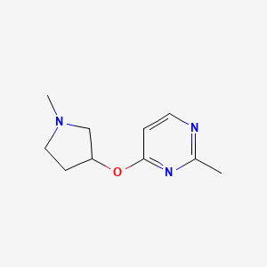 2-Methyl-4-[(1-methylpyrrolidin-3-yl)oxy]pyrimidine