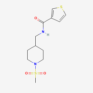 N-((1-(methylsulfonyl)piperidin-4-yl)methyl)thiophene-3-carboxamide