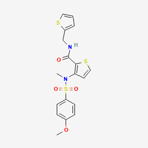 3-{[(4-methoxyphenyl)sulfonyl](methyl)amino}-N-(thiophen-2-ylmethyl)thiophene-2-carboxamide