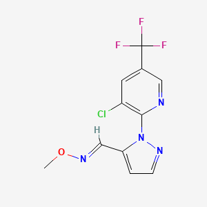 1-[3-chloro-5-(trifluoromethyl)-2-pyridinyl]-1H-pyrazole-5-carbaldehyde O-methyloxime