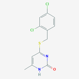 4-((2,4-dichlorobenzyl)thio)-6-methylpyrimidin-2(1H)-one