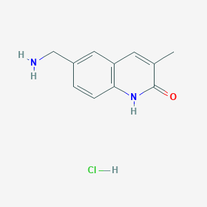 6-(Aminomethyl)-3-methyl-1,2-dihydroquinolin-2-one hydrochloride