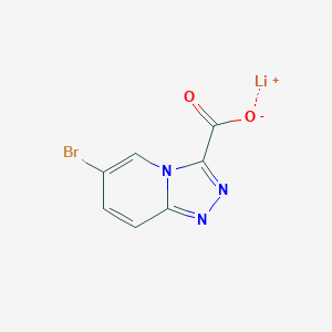 molecular formula C7H3BrLiN3O2 B2545820 lithium(1+) ion 6-bromo-[1,2,4]triazolo[4,3-a]pyridine-3-carboxylate CAS No. 2228694-65-1