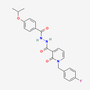 1-(4-fluorobenzyl)-N'-(4-isopropoxybenzoyl)-2-oxo-1,2-dihydropyridine-3-carbohydrazide