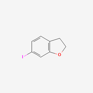 molecular formula C8H7IO B2545827 2,3-DIHYDRO-6-IODOBENZOFURAN CAS No. 1262411-89-1