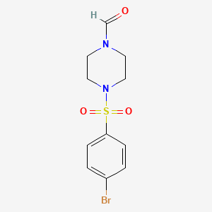 4-(4-Bromophenyl)sulfonylpiperazine-1-carbaldehyde