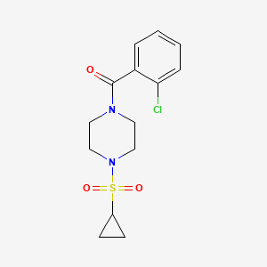 (2-Chlorophenyl)(4-(cyclopropylsulfonyl)piperazin-1-yl)methanone