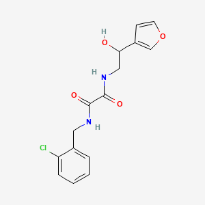 molecular formula C15H15ClN2O4 B2545870 N1-(2-chlorobenzyl)-N2-(2-(furan-3-yl)-2-hydroxyethyl)oxalamide CAS No. 1396854-47-9