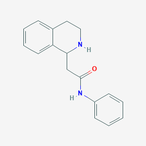 molecular formula C17H18N2O B2545877 N-phenyl-2-(1,2,3,4-tetrahydroisoquinolin-1-yl)acetamide CAS No. 338761-98-1