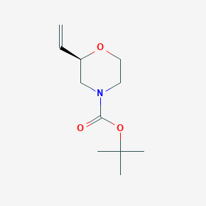 molecular formula C11H19NO3 B2545878 tert-butyl (2R)-2-ethenylmorpholine-4-carboxylate CAS No. 2137062-68-9