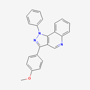 molecular formula C23H17N3O B2545883 3-(4-methoxyphenyl)-1-phenyl-1H-pyrazolo[4,3-c]quinoline CAS No. 901021-23-6