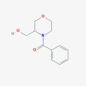 molecular formula C12H15NO3 B2545907 (4-BENZOYLMORPHOLIN-3-YL)METHANOL CAS No. 1421462-40-9