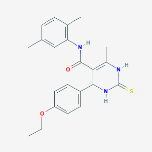 N-(2,5-dimethylphenyl)-4-(4-ethoxyphenyl)-6-methyl-2-sulfanylidene-3,4-dihydro-1H-pyrimidine-5-carboxamide