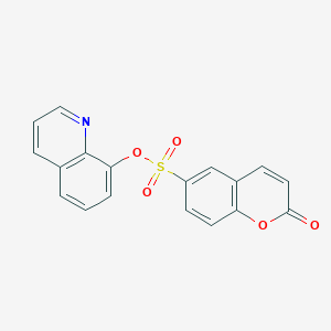 quinolin-8-yl 2-oxo-2H-chromene-6-sulfonate