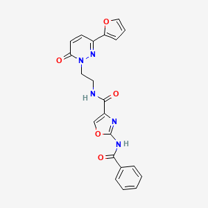 2-benzamido-N-(2-(3-(furan-2-yl)-6-oxopyridazin-1(6H)-yl)ethyl)oxazole-4-carboxamide