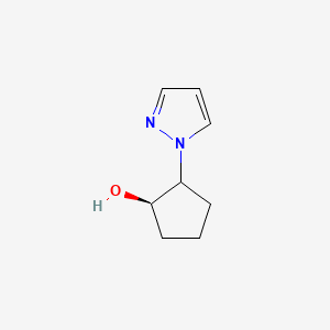 molecular formula C8H12N2O B2545939 trans-2-(1H-pyrazol-1-yl)cyclopentan-1-ol CAS No. 2380196-37-0