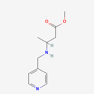 molecular formula C11H16N2O2 B2546066 methyl 3-{[(pyridin-4-yl)methyl]amino}butanoate CAS No. 1154385-60-0
