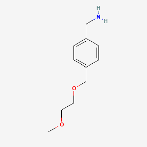 {4-[(2-Methoxyethoxy)methyl]phenyl}methanamine