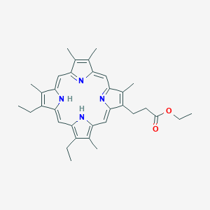 molecular formula C34H40N4O2 B025461 Methylpyrroporphyrin XXI ethyl ester CAS No. 106283-63-0