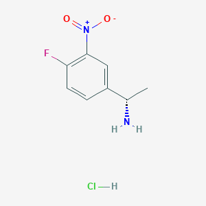 (S)-1-(4-Fluoro-3-nitrophenyl)ethan-1-amine hydrochloride