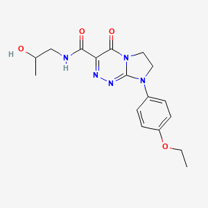 B2546123 8-(4-ethoxyphenyl)-N-(2-hydroxypropyl)-4-oxo-4,6,7,8-tetrahydroimidazo[2,1-c][1,2,4]triazine-3-carboxamide CAS No. 946311-60-0