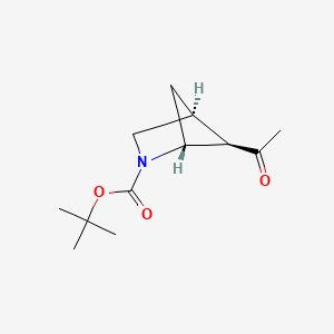 molecular formula C12H19NO3 B2546185 (1r,4s,5r)-Rel-5-acetyl-2-boc-2-azabicyclo[2.1.1]hexane CAS No. 615575-71-8